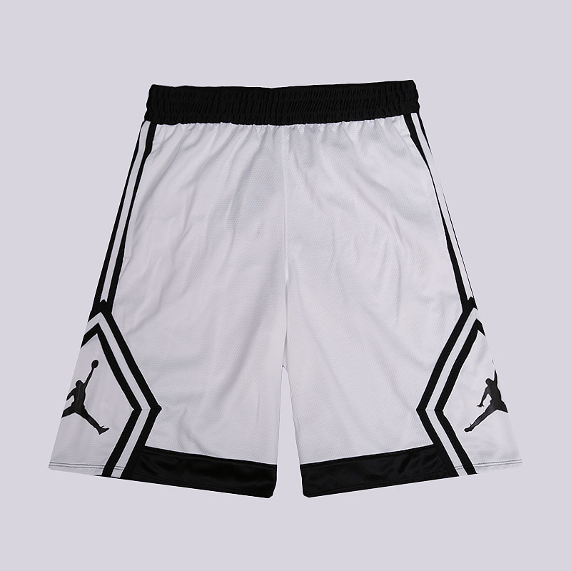 мужские белые шорты Jordan Rise Diamond Basketball Shorts 887438-100 - цена, описание, фото 1